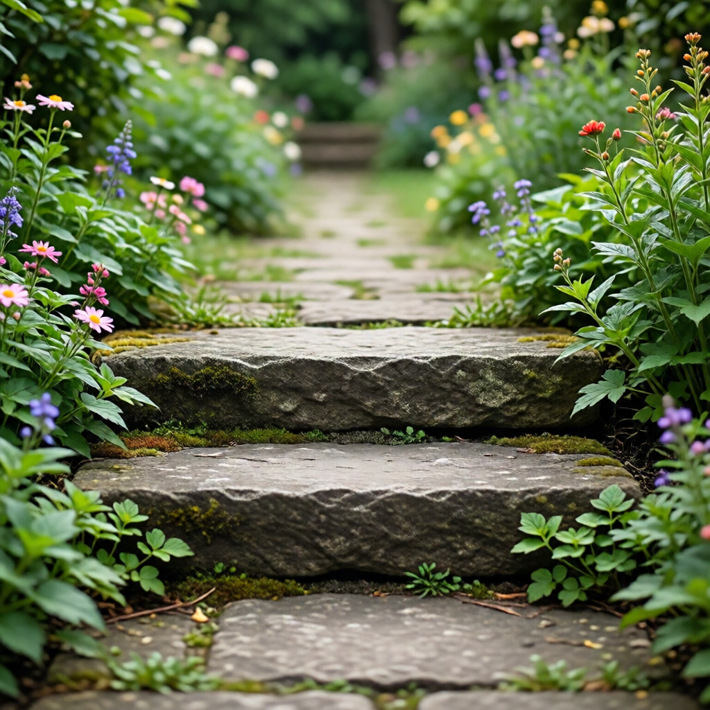 garden pathway ideas with stepping stones - garden tips and ideas