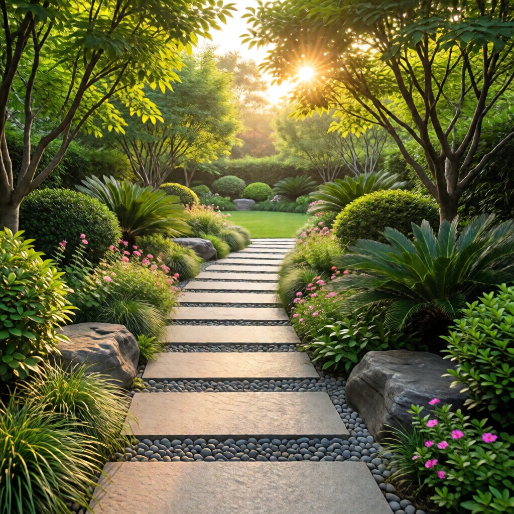 garden pathway ideas with stepping stones - garden tips and ideas