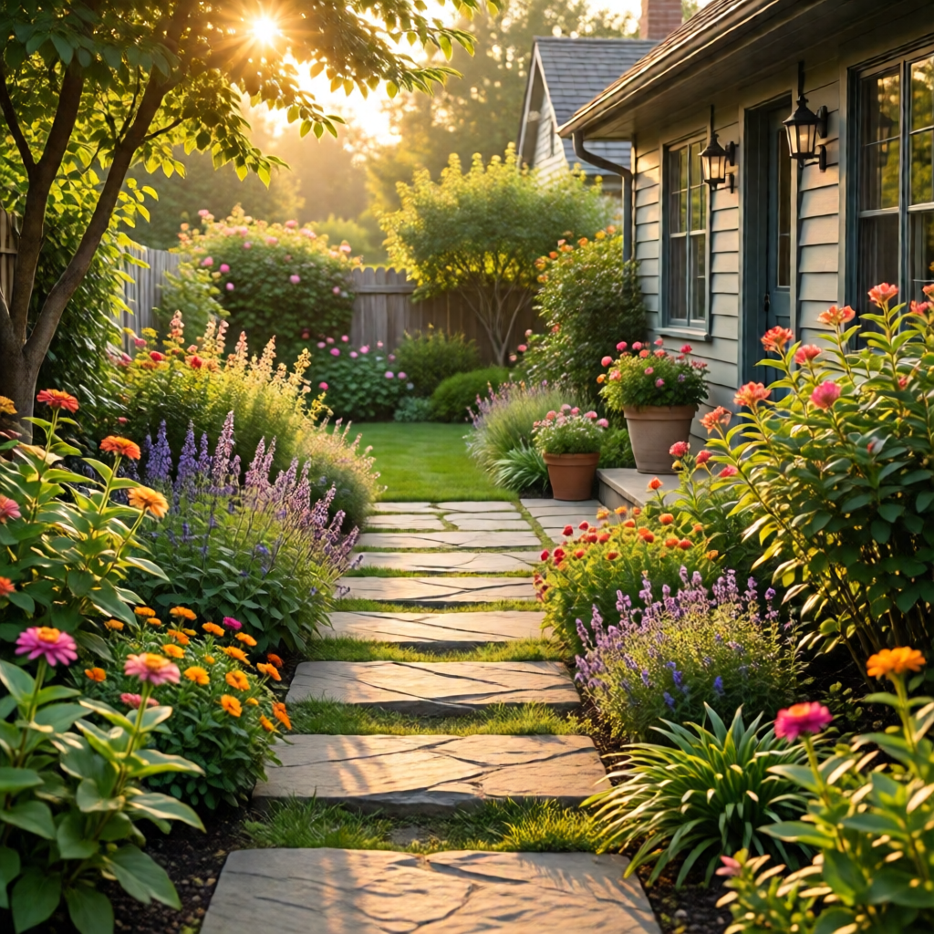 garden pathway ideas with stepping stones - garden tips and ideas