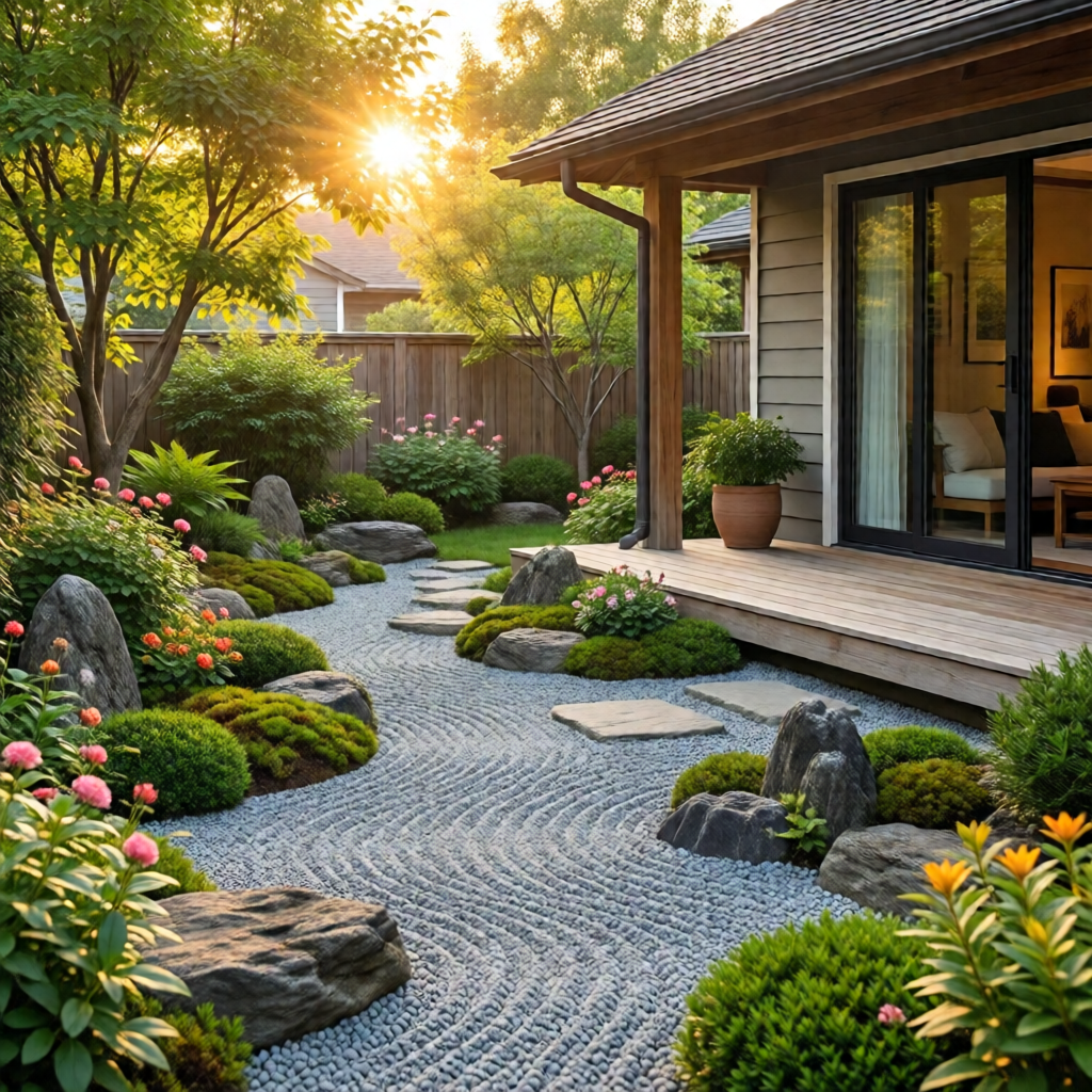 zen garden design for backyard - garden tips and ideas