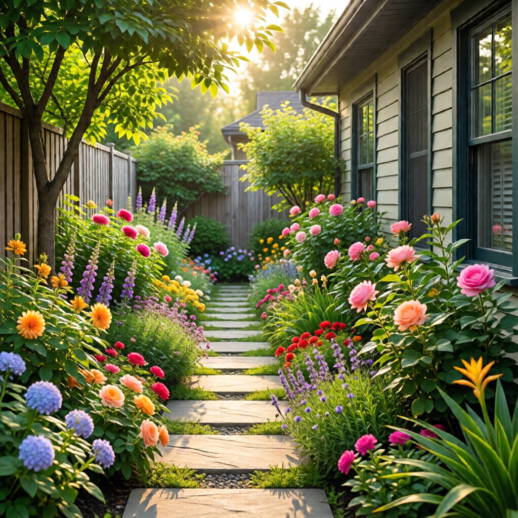 side yard garden ideas narrow spaces - garden tips and ideas