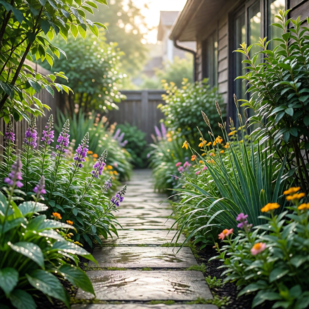 side yard garden ideas narrow spaces - garden tips and ideas