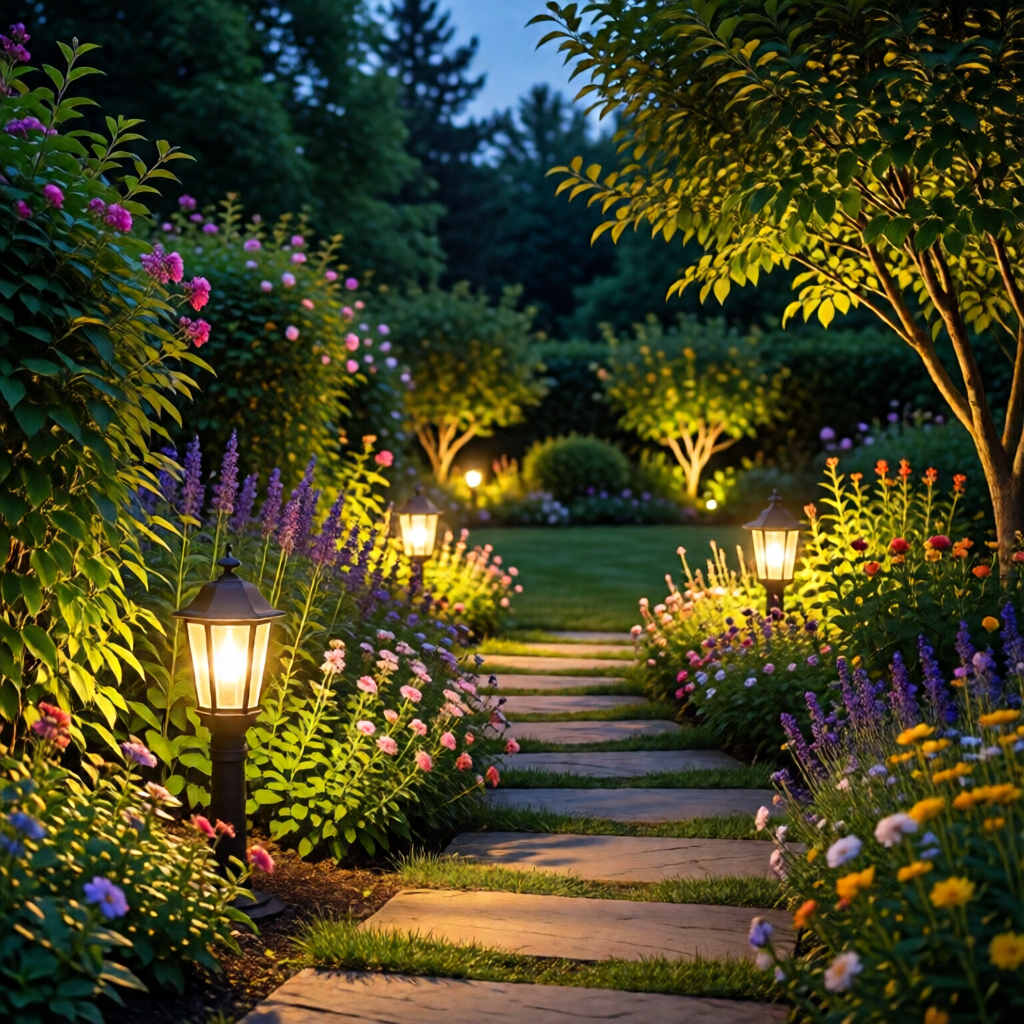 garden lighting ideas for night - garden ideas and inspiration