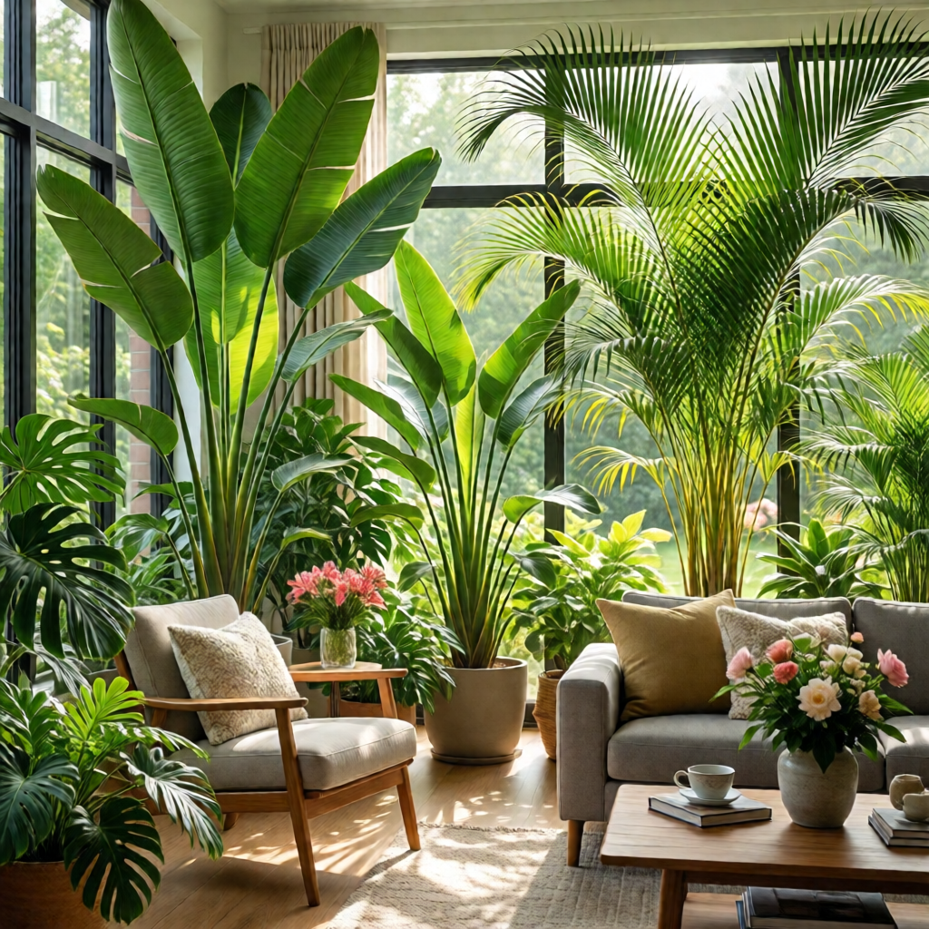 large indoor plants for living room - garden ideas and inspiration
