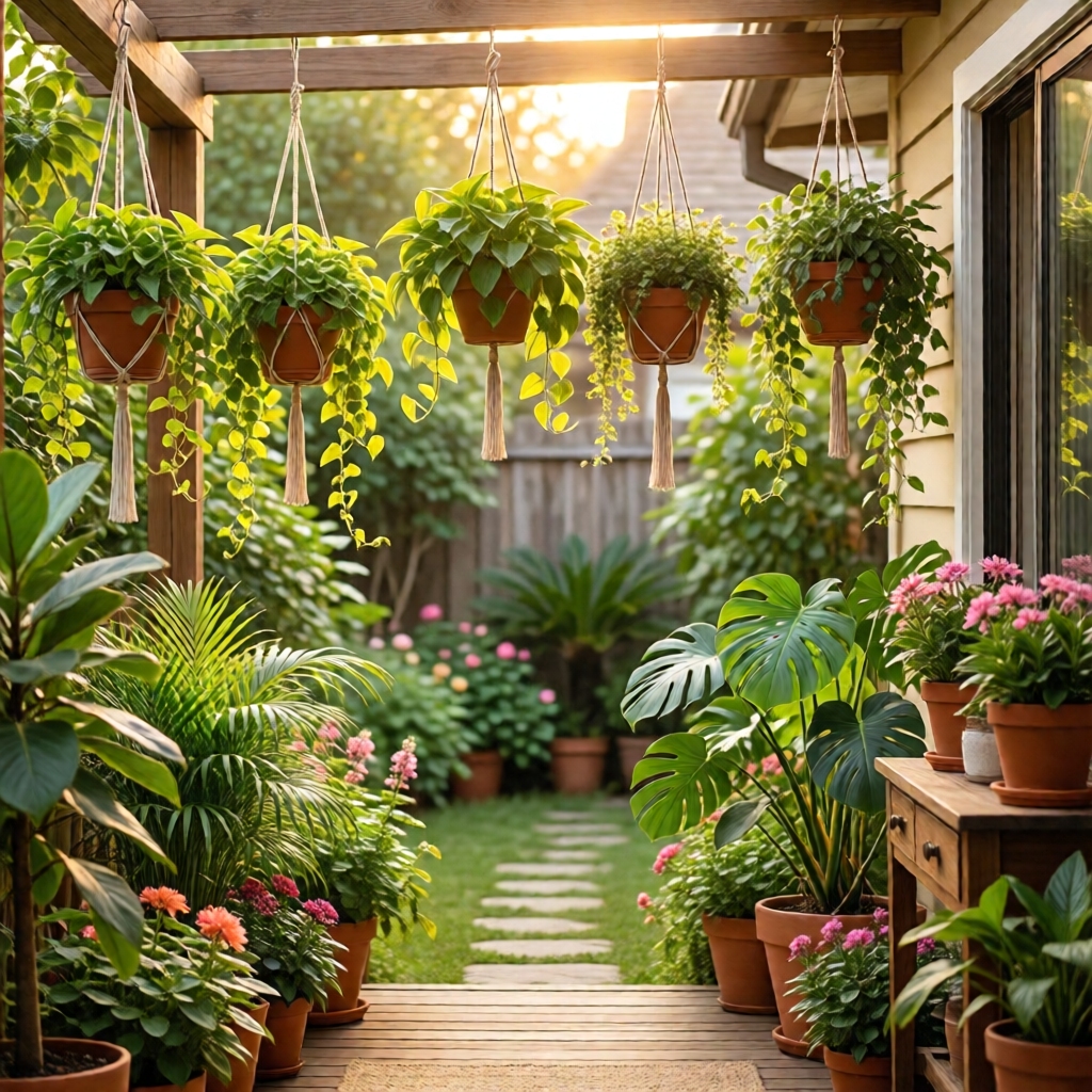 hanging indoor plants for small spaces - garden tips and ideas