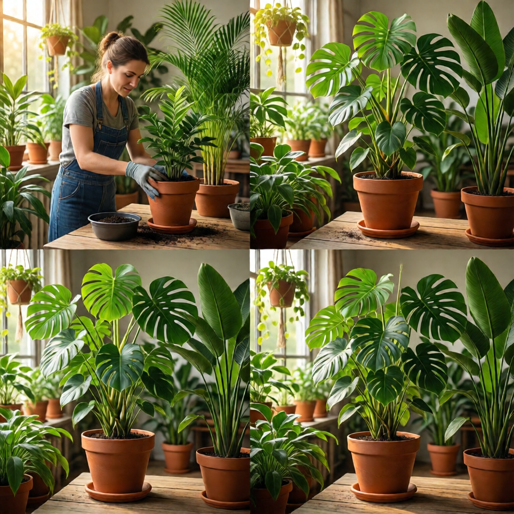 how to repot indoor plants step by step - garden tips and ideas