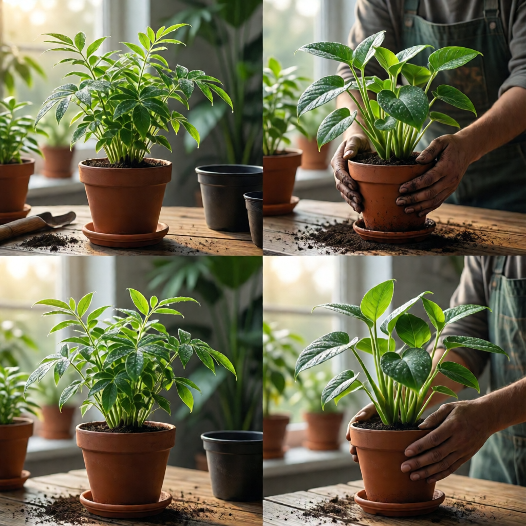 how to repot indoor plants step by step - garden tips and ideas
