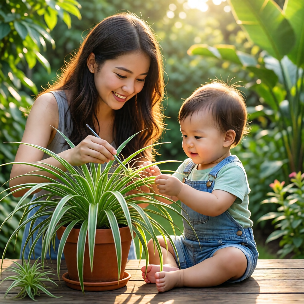 spider plant care and babies - garden ideas and inspiration