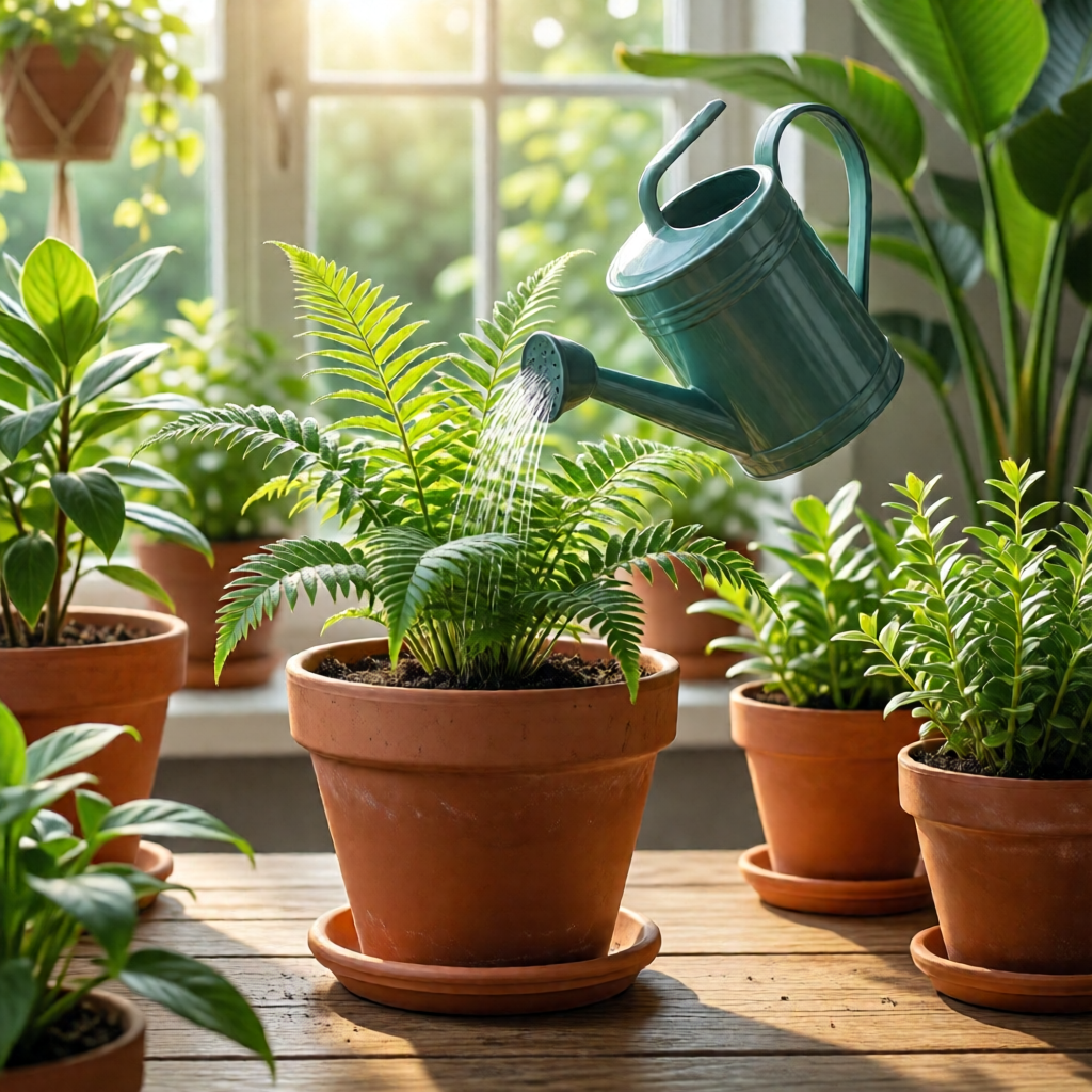 self watering planters for indoor plants - garden ideas and inspiration