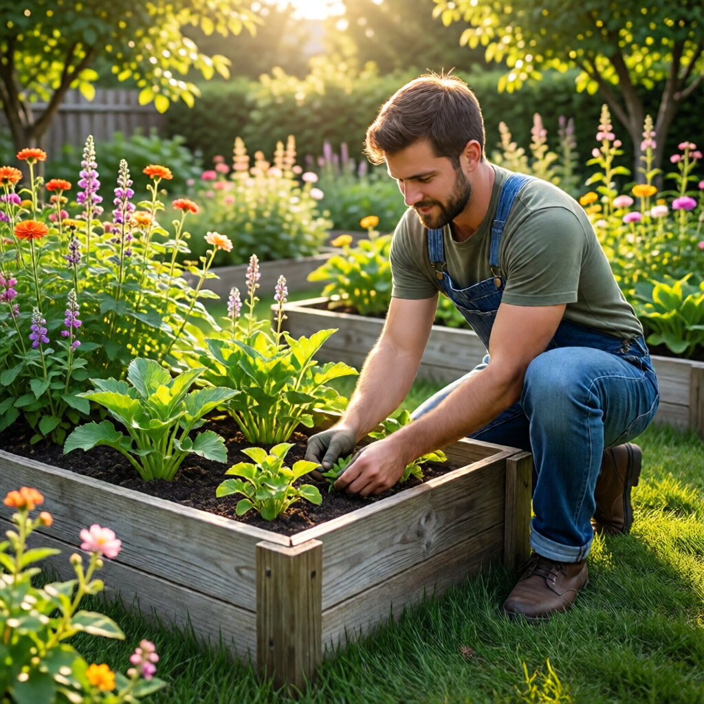 how to build raised garden bed DIY - garden ideas and inspiration