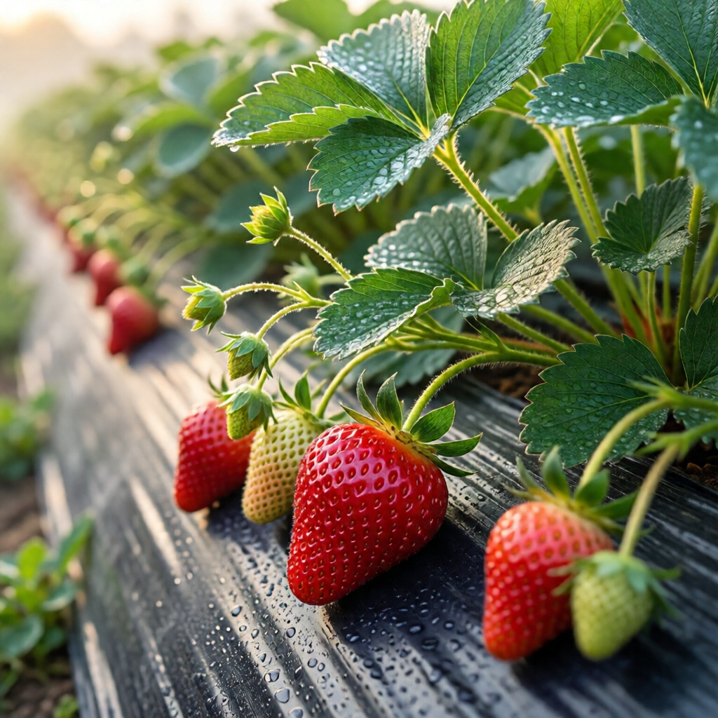 growing strawberries in raised beds - garden tips and ideas