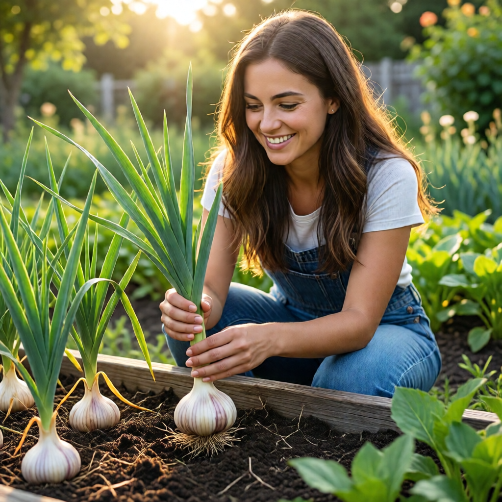 how to grow garlic at home - garden ideas and inspiration