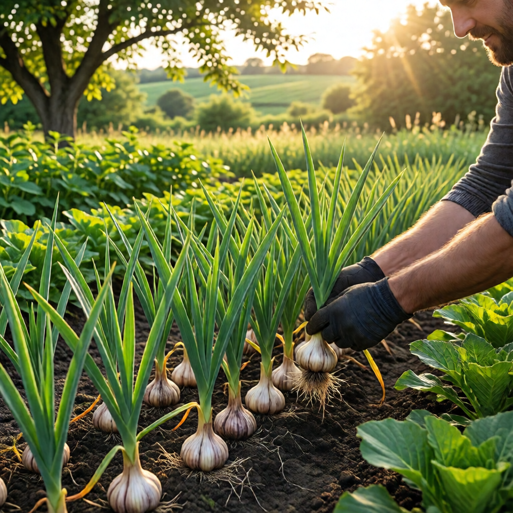 how to grow garlic at home - garden tips and ideas