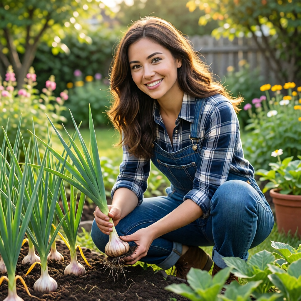 how to grow garlic at home - garden tips and ideas