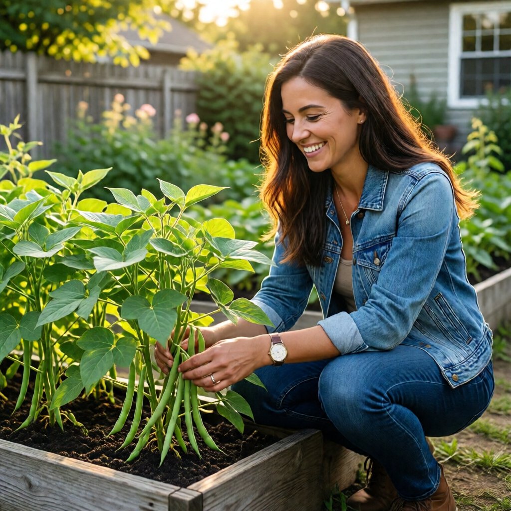 growing beans in raised beds guide - garden tips and ideas