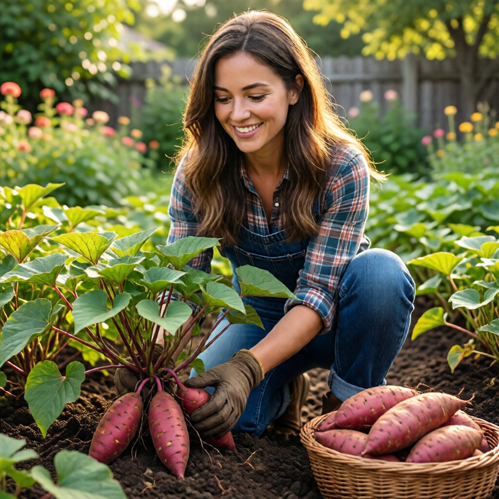 how to grow sweet potatoes at home - garden tips and ideas