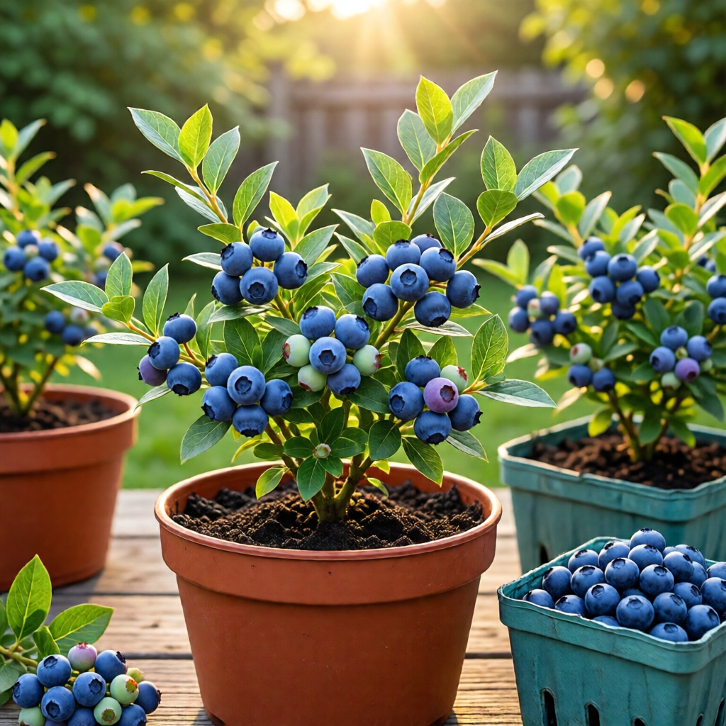 growing blueberries in containers - garden tips and ideas