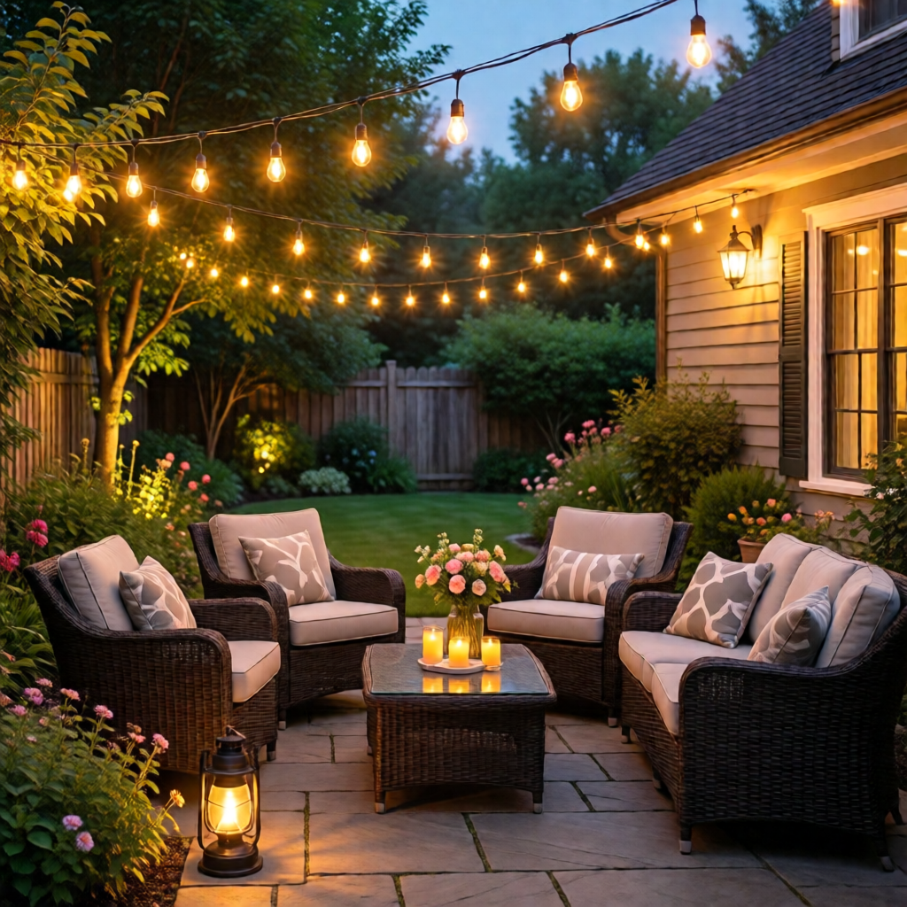 outdoor string light ideas for patio - garden tips and ideas