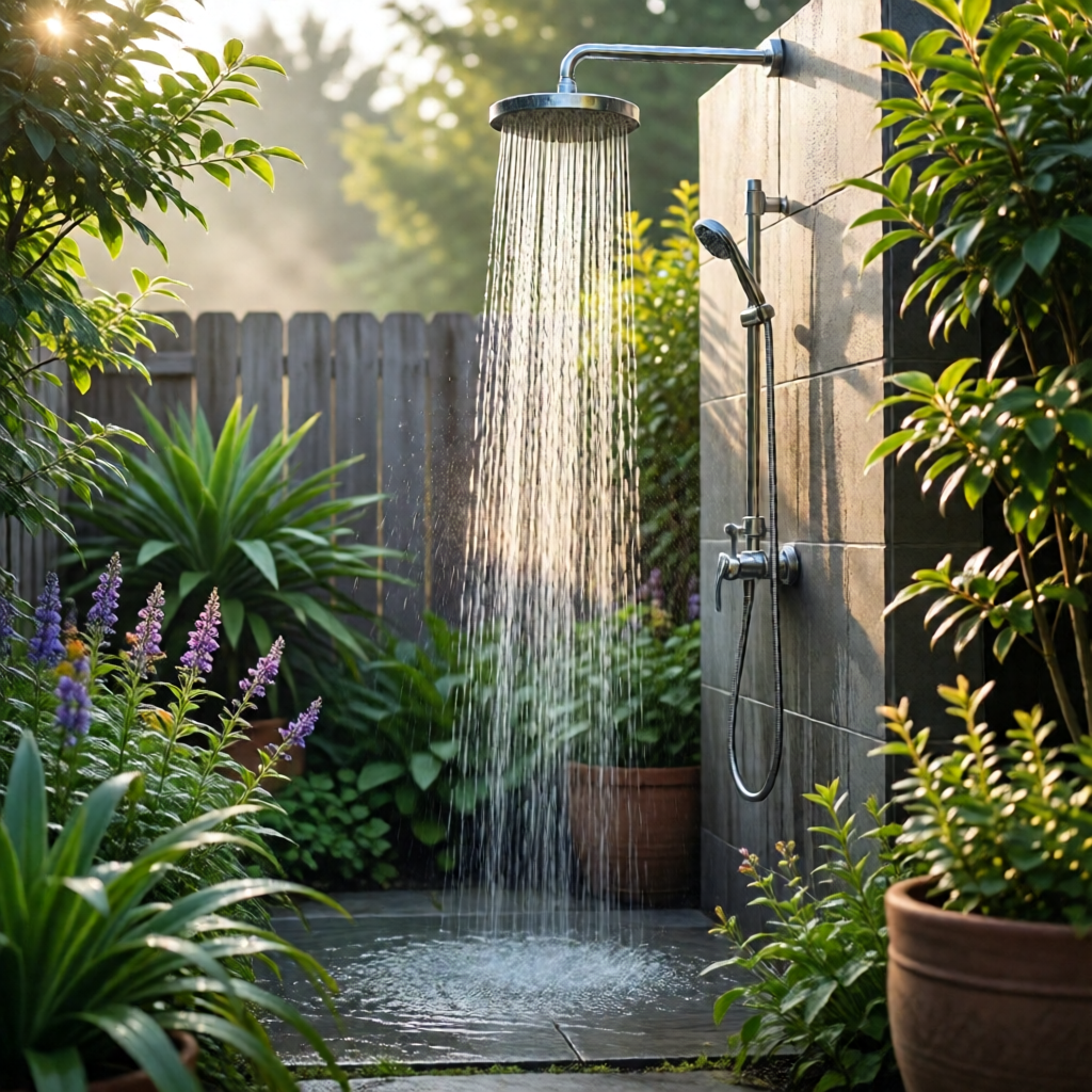 outdoor shower ideas for backyard - garden tips and ideas