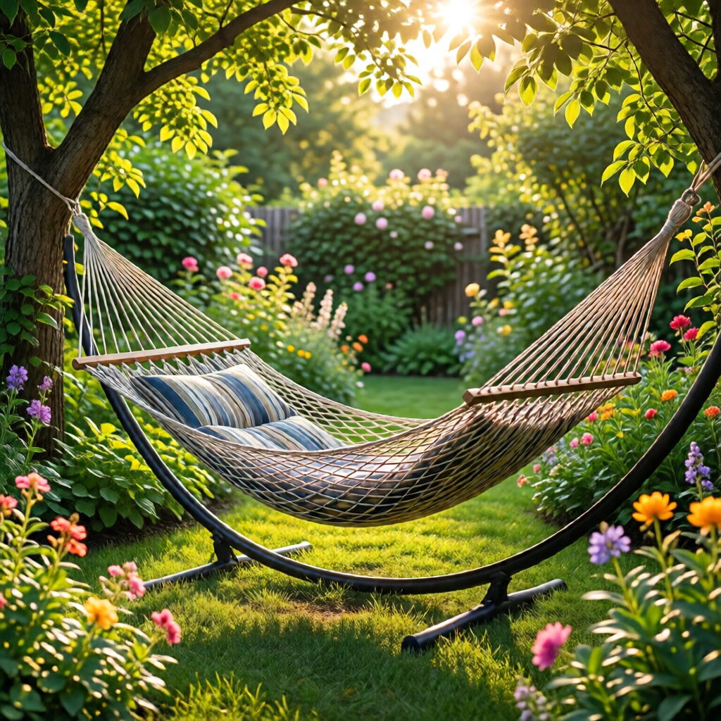 hammock garden setup ideas - garden ideas and inspiration