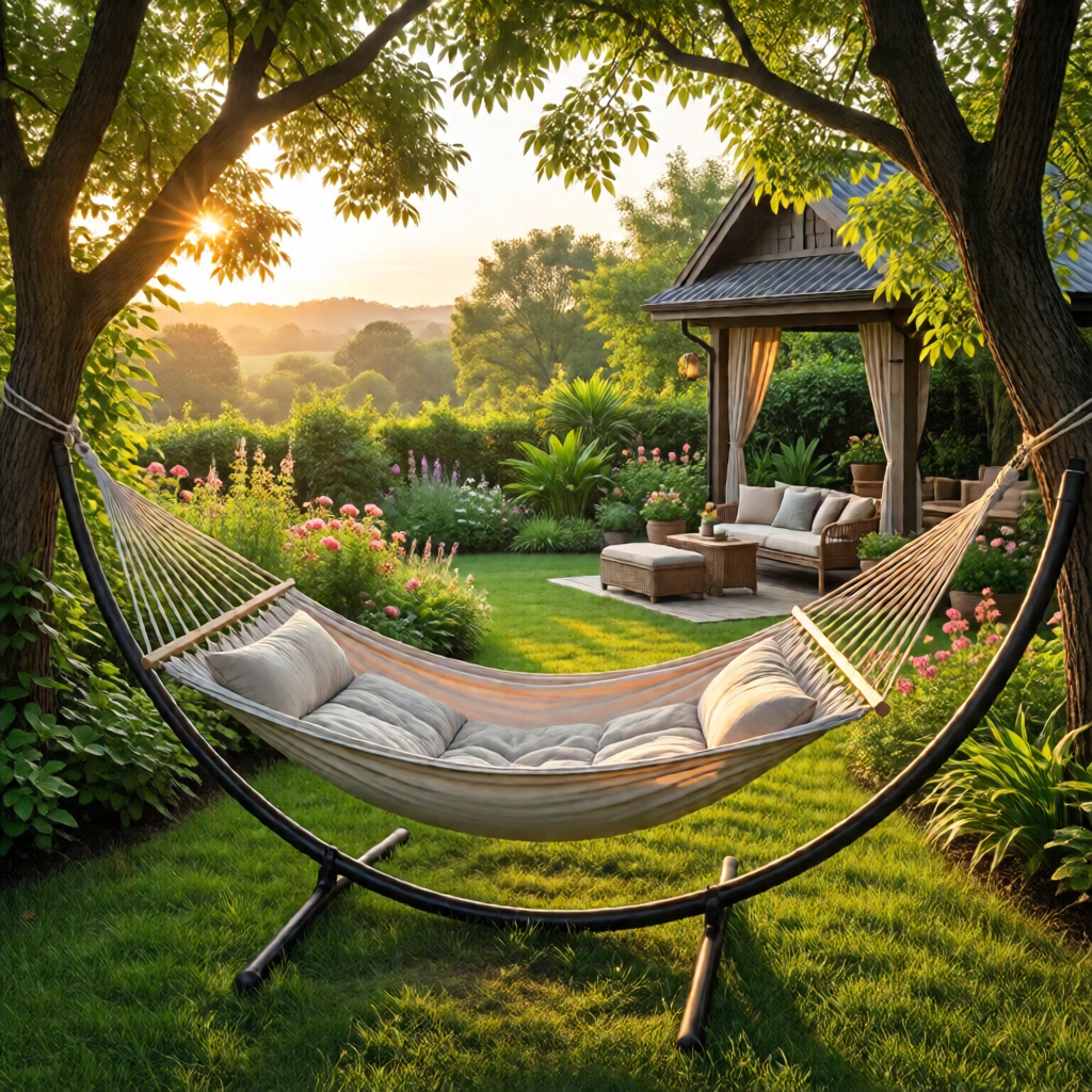 hammock garden setup ideas - garden tips and ideas