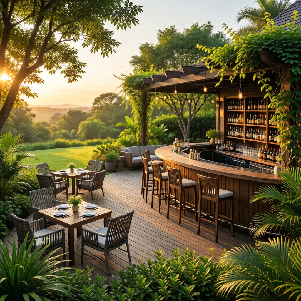 outdoor bar ideas for entertaining - garden tips and ideas