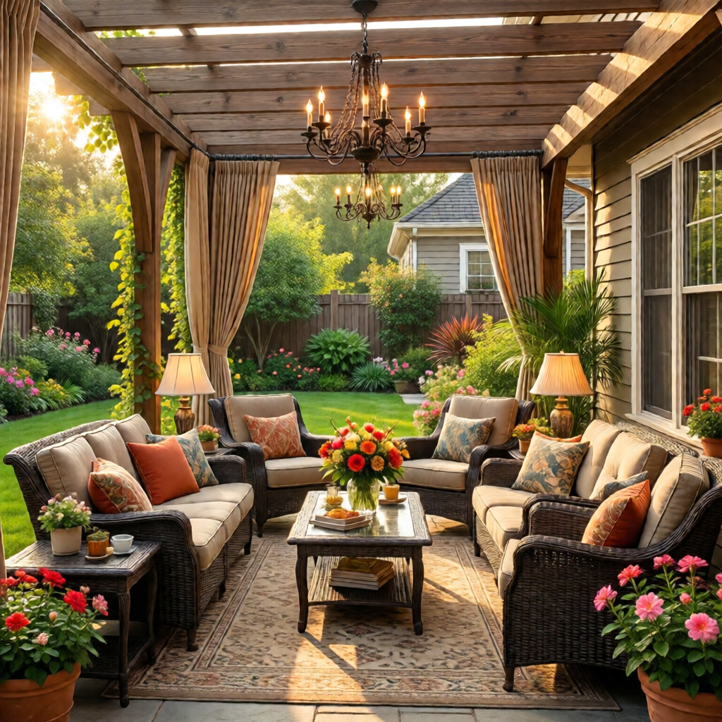 covered patio ideas for all seasons - garden tips and ideas