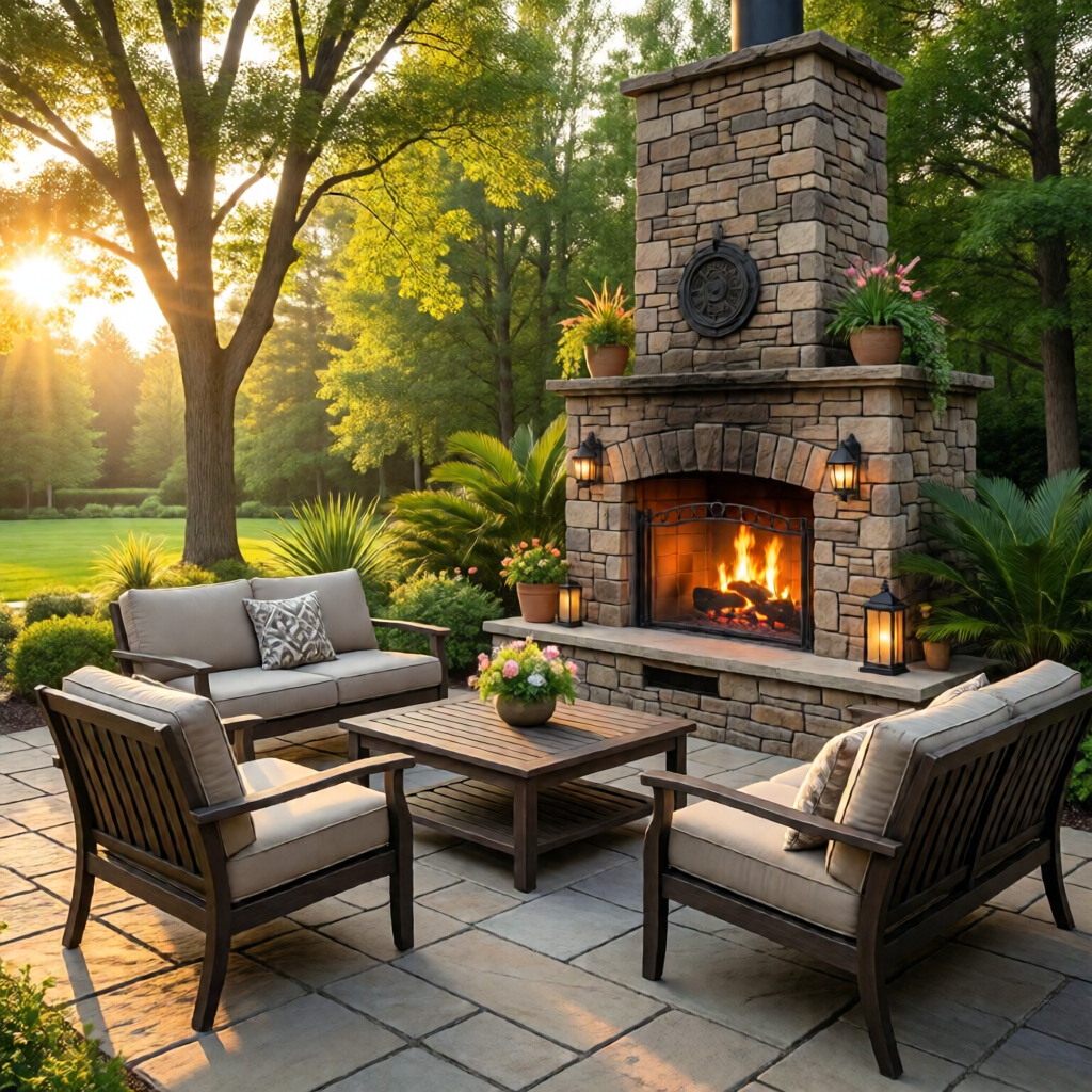 outdoor fireplace ideas for patio - garden tips and ideas