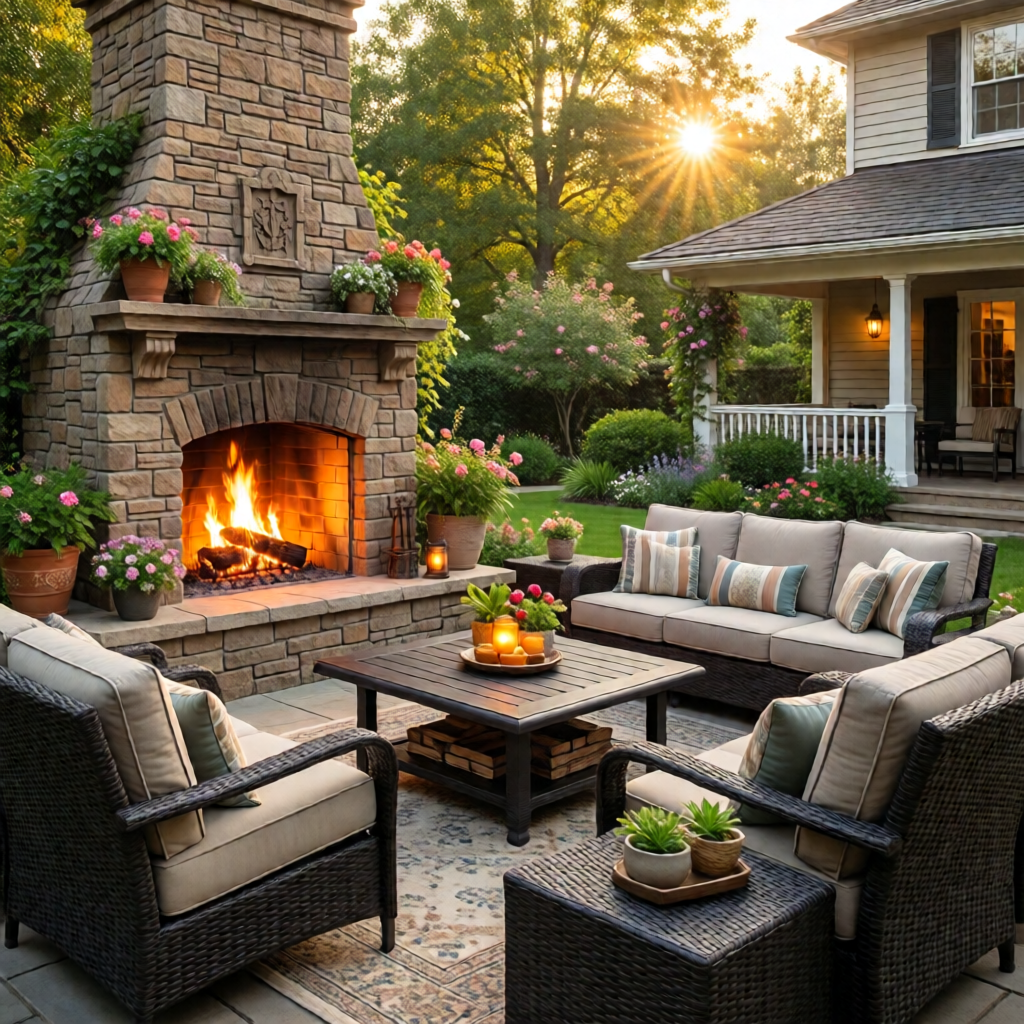 outdoor fireplace ideas for patio - garden tips and ideas