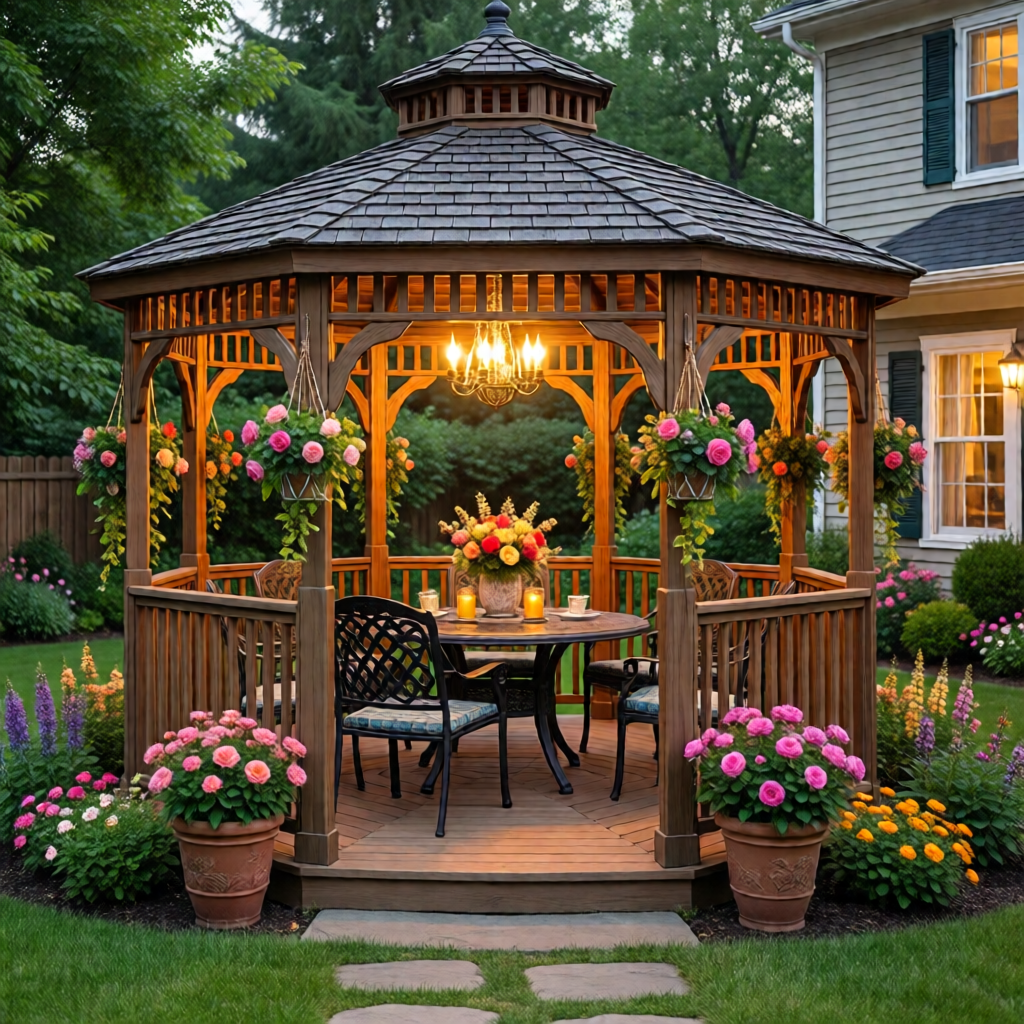 gazebo decorating ideas for backyard - garden tips and ideas