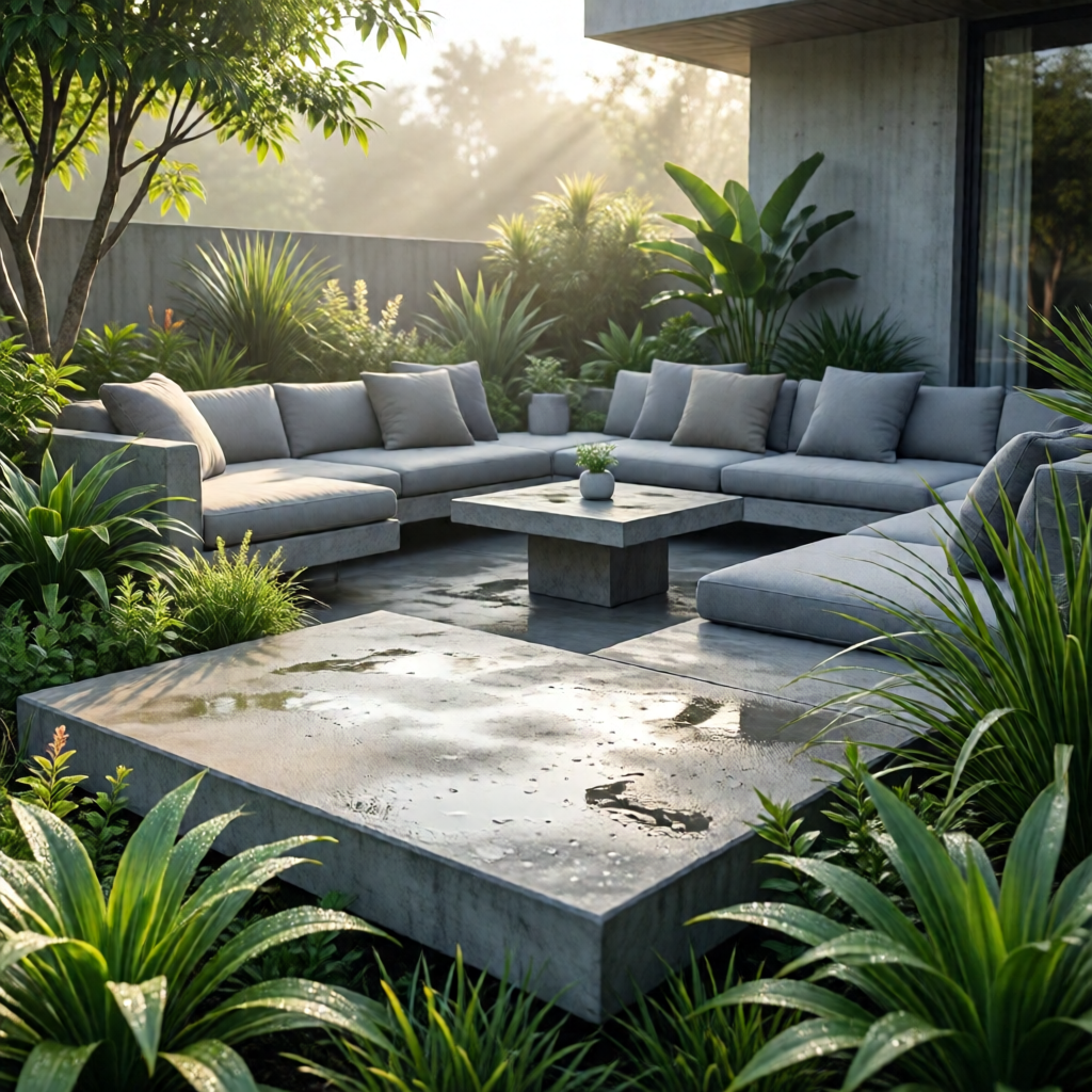 concrete patio decorating ideas - garden tips and ideas