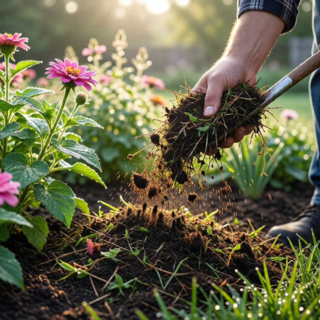 mulching tips for flower beds - garden tips and ideas