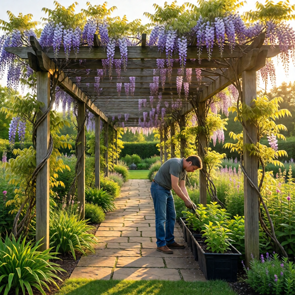 how to grow wisteria on pergola - garden tips and ideas