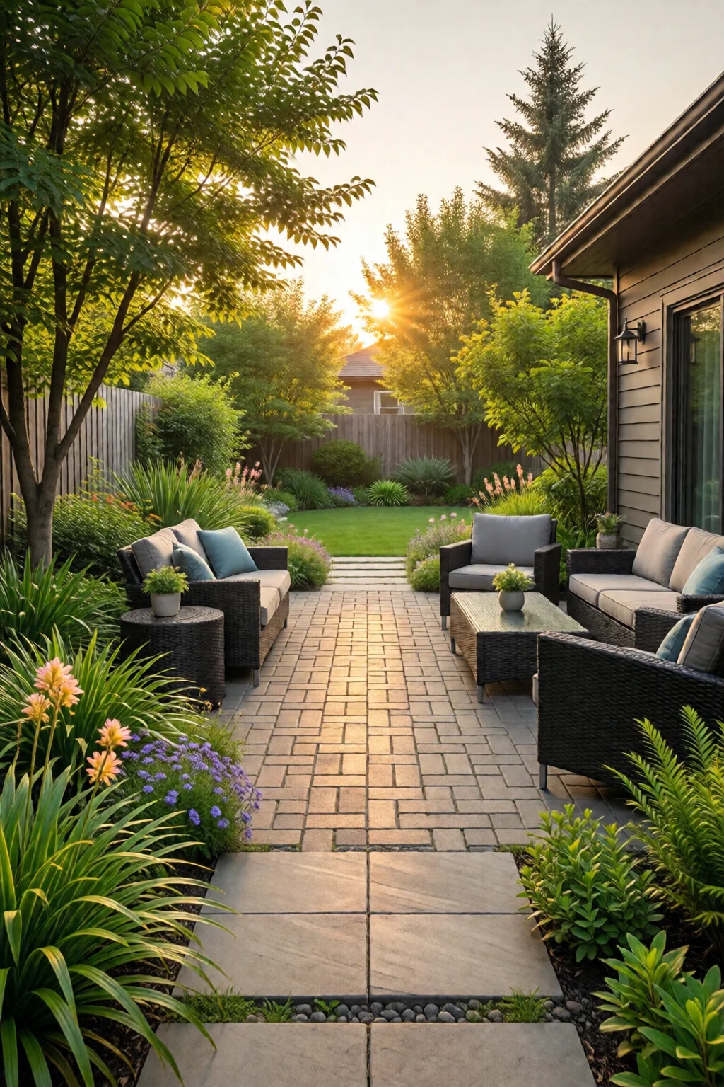 backyard paver patio design ideas