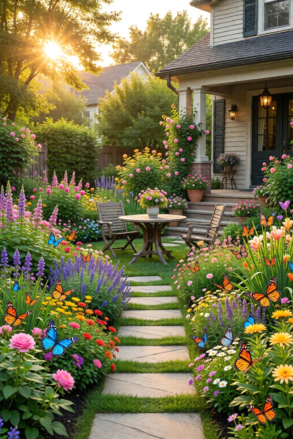 butterfly garden design layout