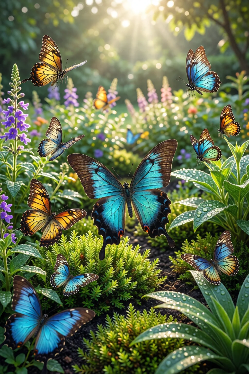 butterfly garden design layout