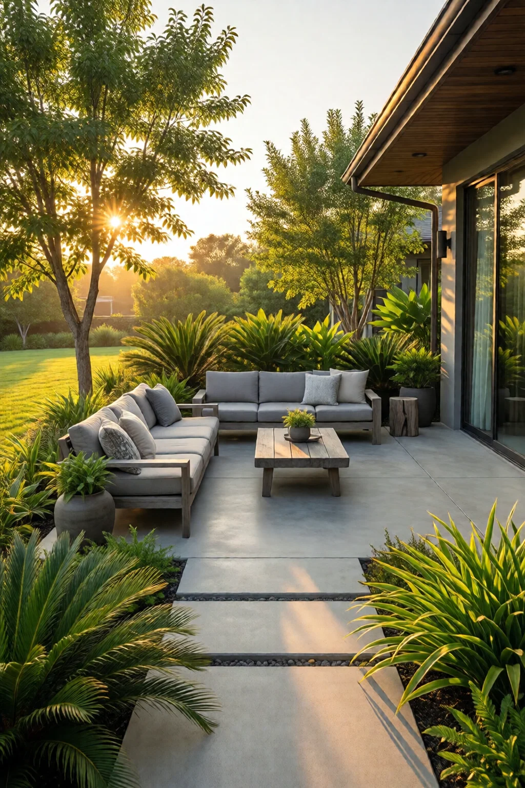 concrete patio decorating ideas