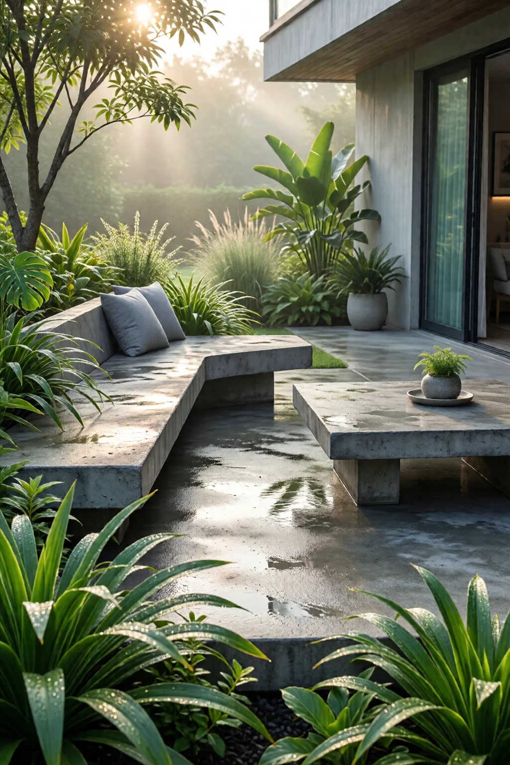 concrete patio decorating ideas