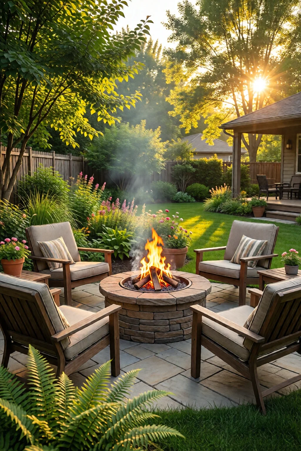 fire pit ideas for backyard DIY