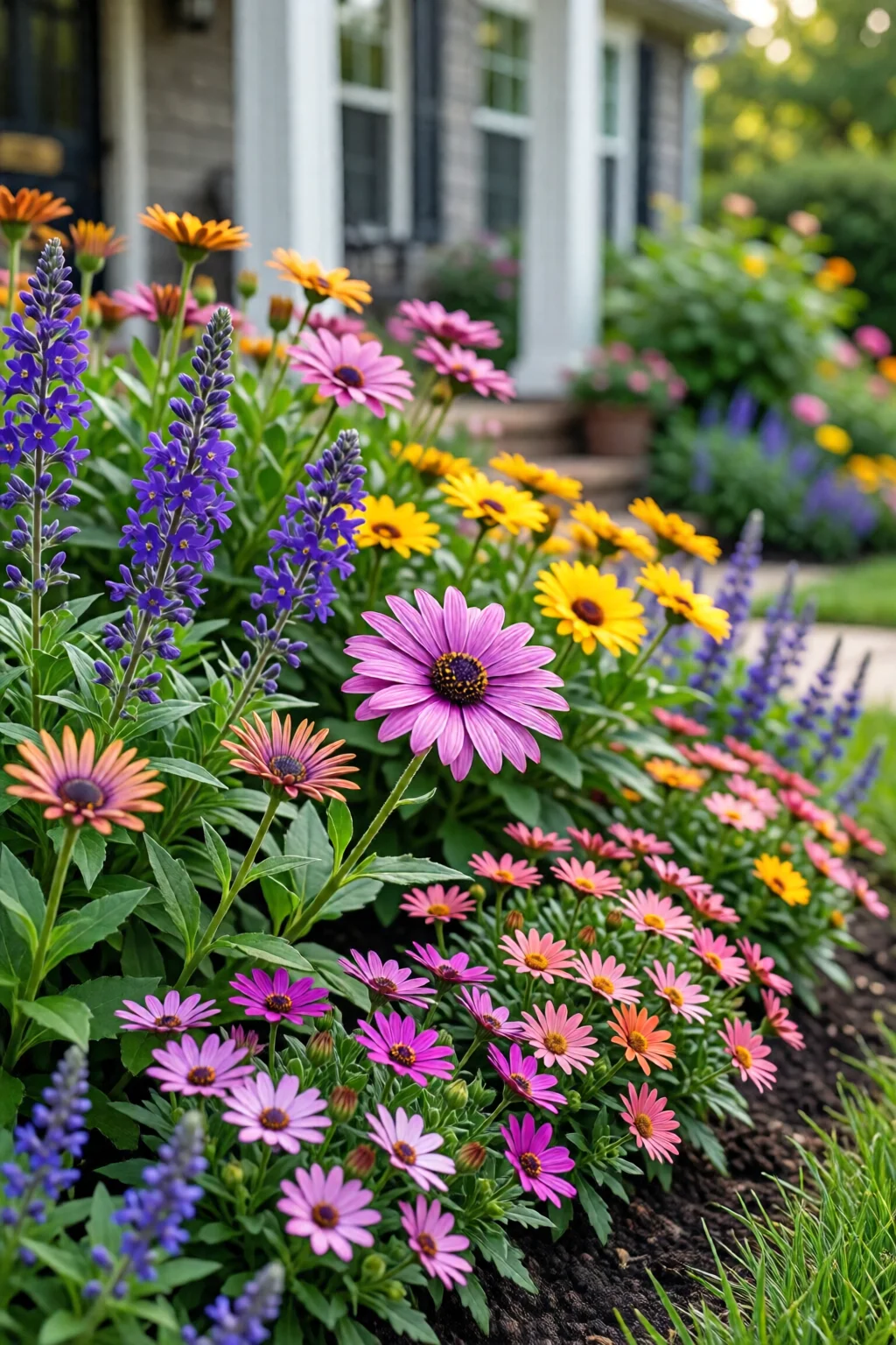flower bed ideas for front of house