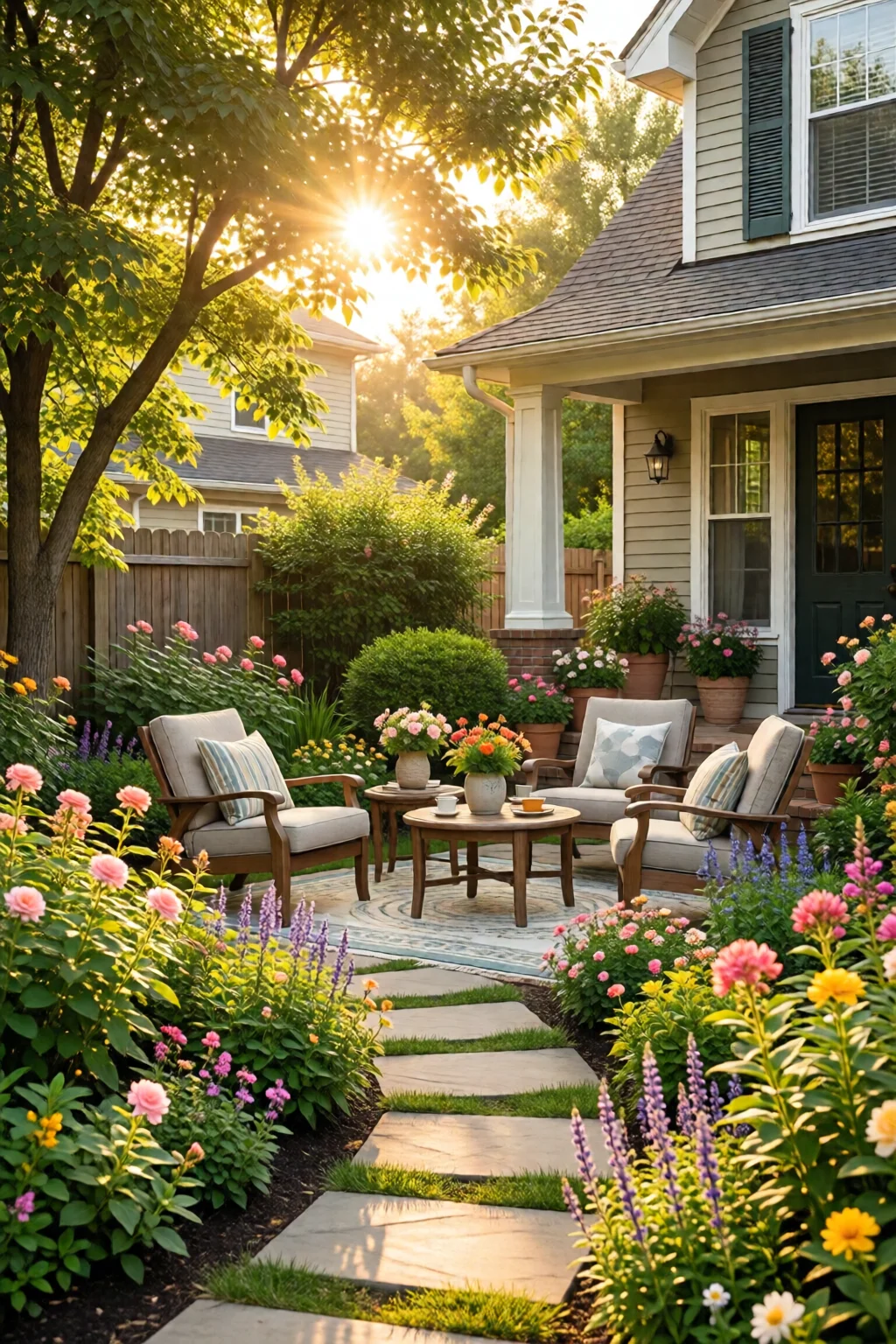 front yard garden design on a budget