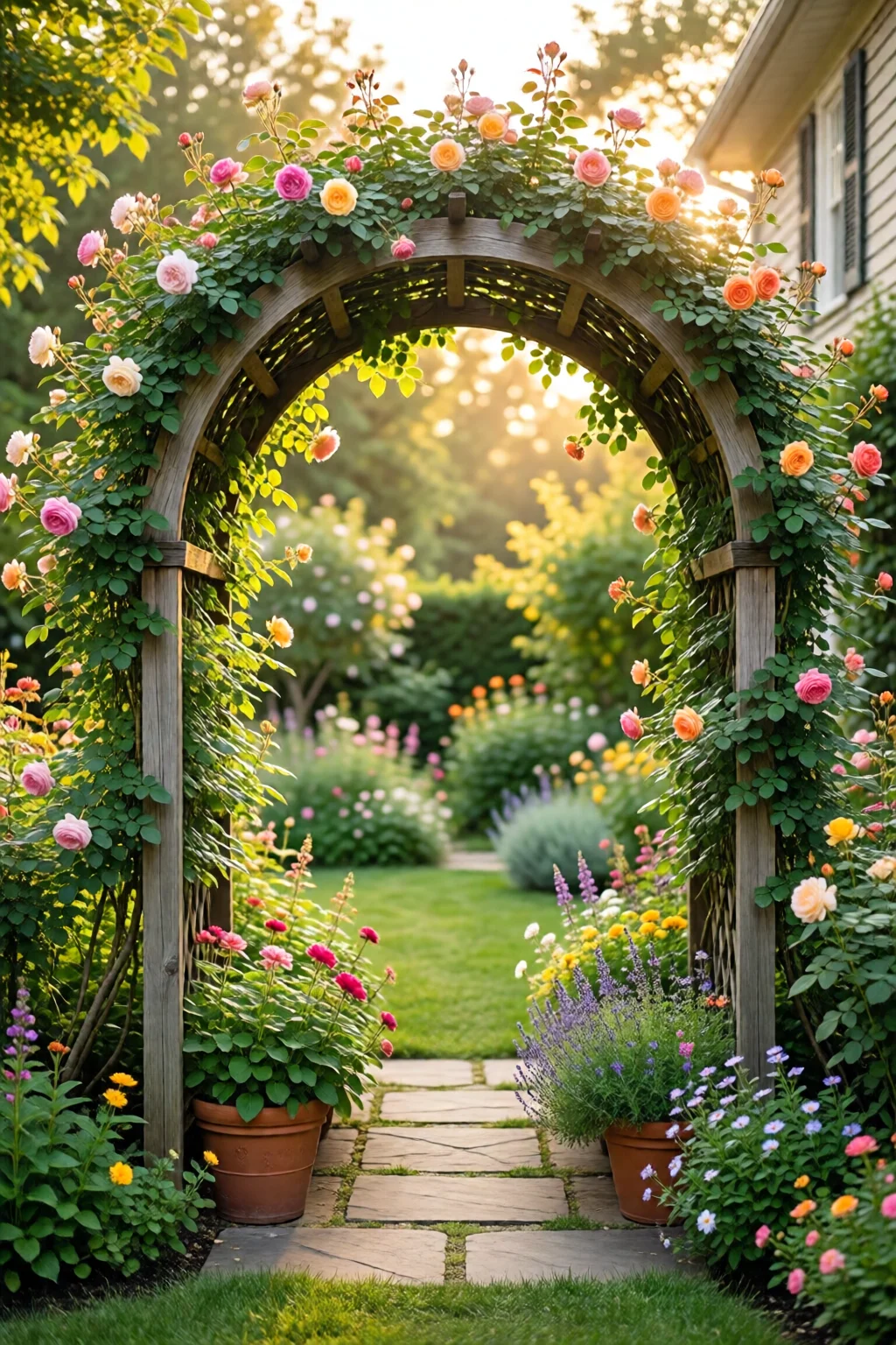 garden arch ideas with climbing plants