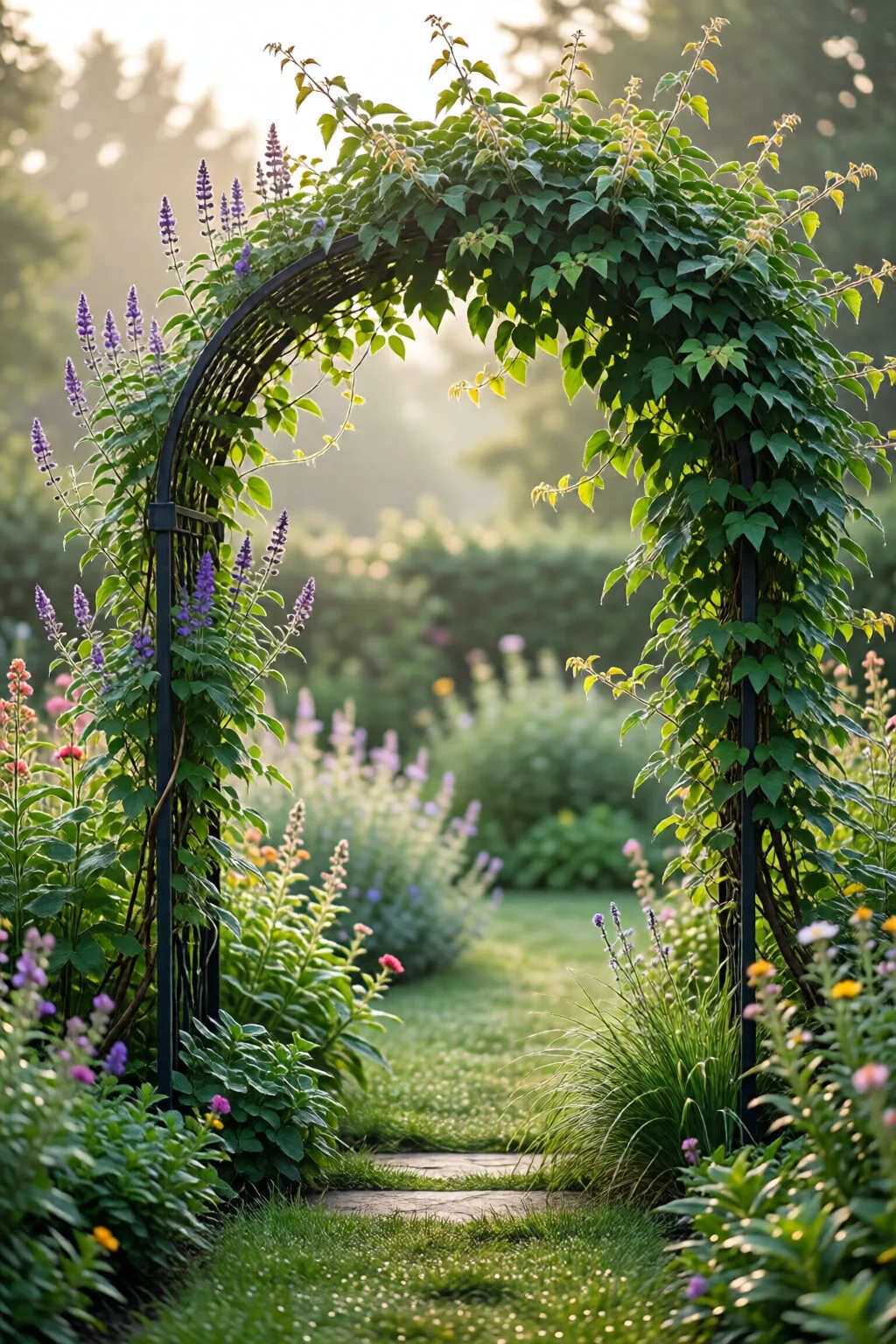 garden arch ideas with climbing plants