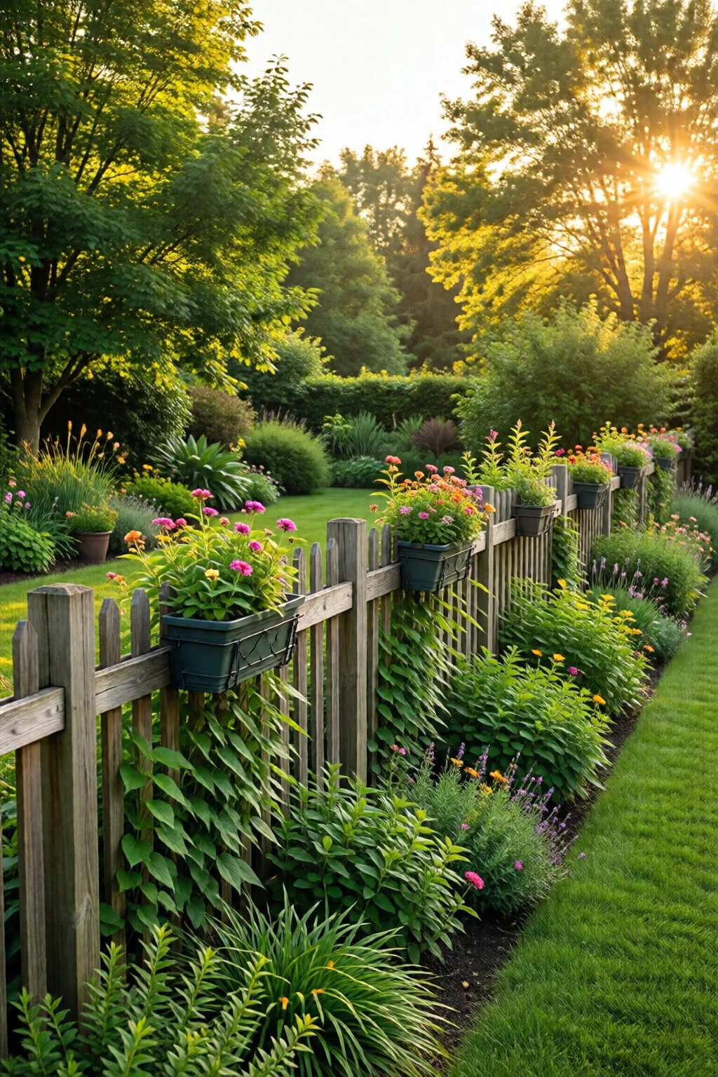 garden fence decorating ideas