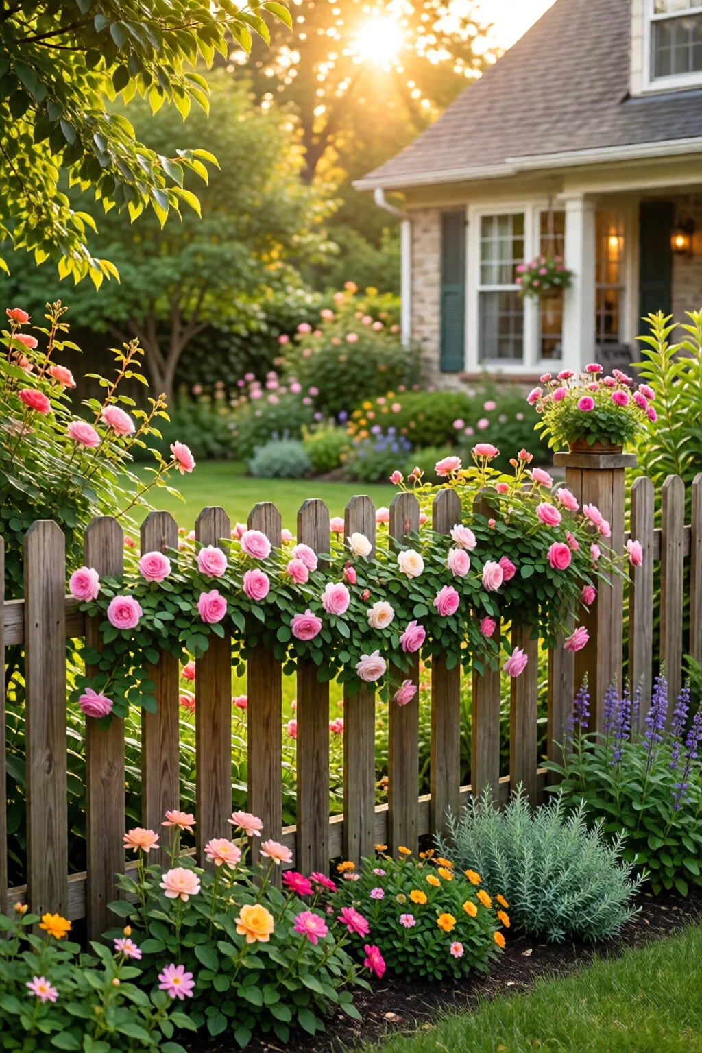 garden fence decorating ideas