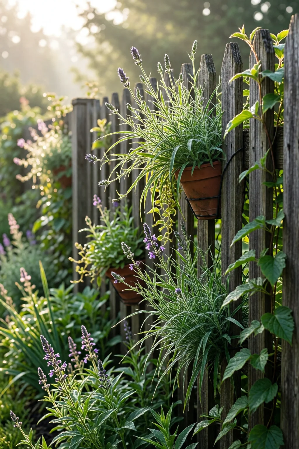 garden fence decorating ideas