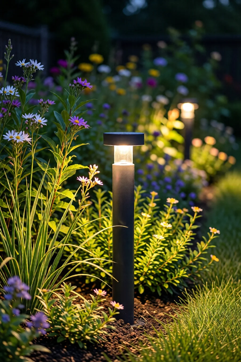 garden lighting ideas for night