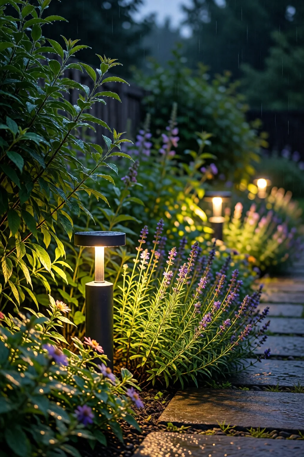 garden lighting ideas for night