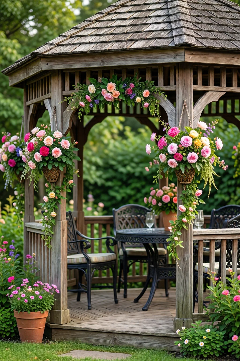 gazebo decorating ideas for backyard