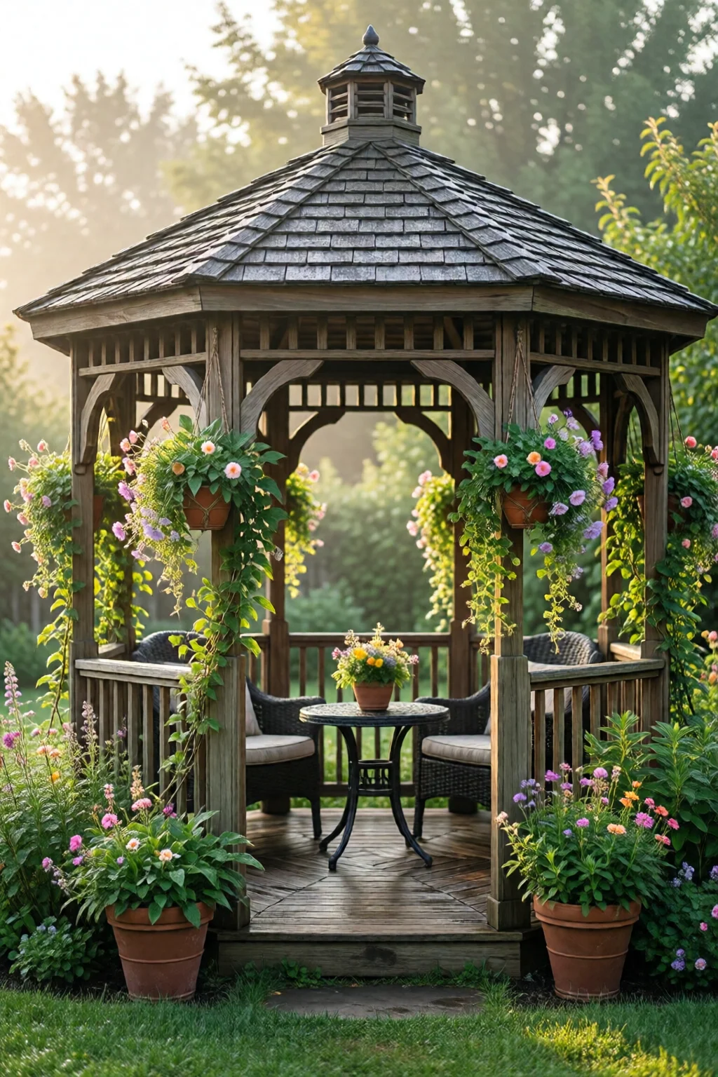 gazebo decorating ideas for backyard